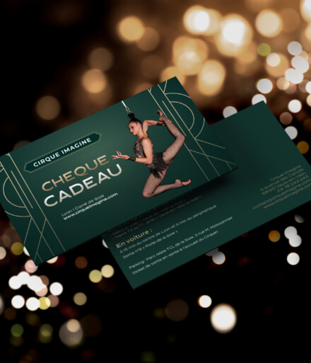 Mockup chèque cadeau